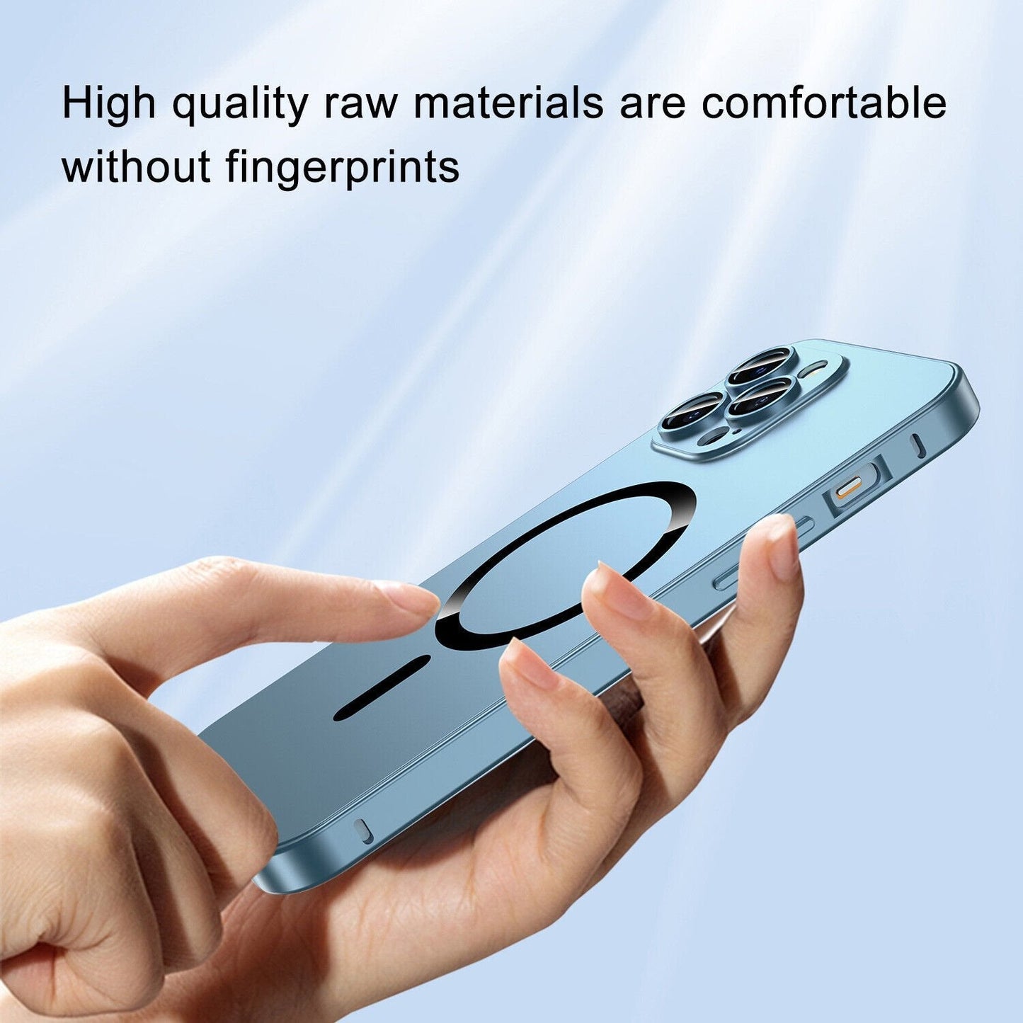 Magnetische Aufladung Aluminium Metall Bumper Matte Case Cover für iPhone full