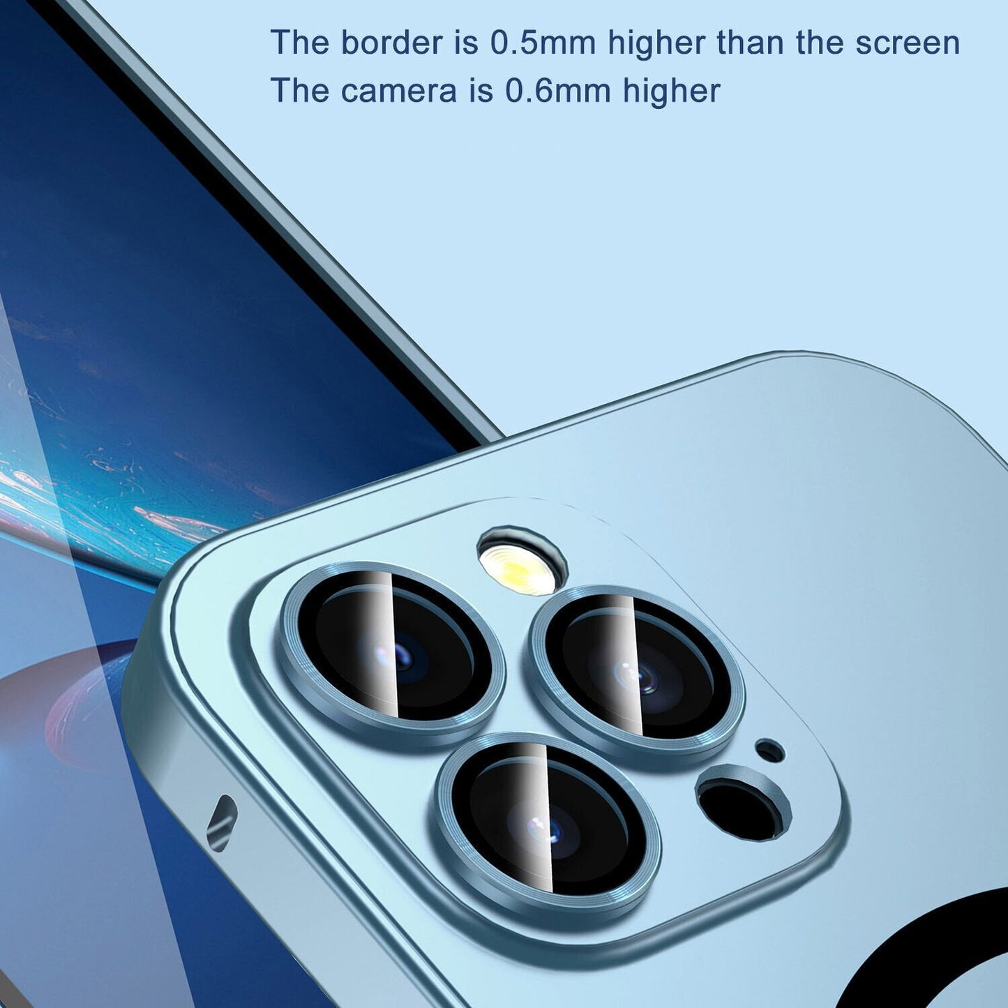 Magnetische Aufladung Aluminium Metall Bumper Matte Case Cover für iPhone full